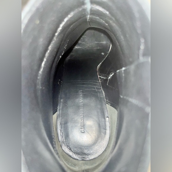 Alexander Wang Ankle Boot with Rose Gold Colored Cut-Out Heel EUR 38 US 7.5 - Picture 8 of 14